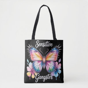 Empfindlicher Gangster-Wasserfarb-Schmetterling mi Tasche