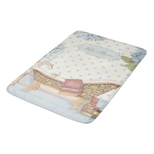 Empfindlicher Vintager Franzosen Badezimmer-Dekor Badematte