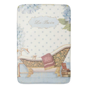 Empfindlicher Vintager Franzosen Badezimmer-Dekor Badematte