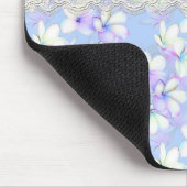 Empfindliches blumiges und Spitze Mousepad (Ecke)