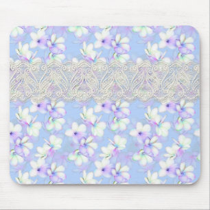 Empfindliches blumiges und Spitze Mousepad