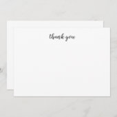 Empfindliches Minimalistisches danken Ihnen zu Dankeskarte (Vorne/Hinten)