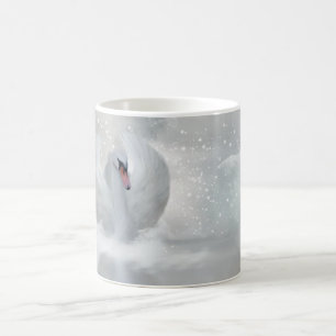 Empfindliches Schwan-Tassen-Weihnachtsgeschenk Kaffeetasse