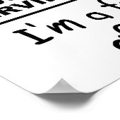Empfohlen Servieren von lustigem Poster (Ecke)
