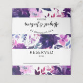 Empfohlene Blumenhochzeit, reserviert Platzkarte (Außenseite Aufgefaltet)