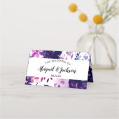 Empfohlene Blumenhochzeit, reserviert Platzkarte (Rückseite)