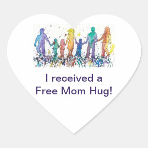 Empfohlene Gratis-Mama-Sticker Herz-Aufkleber