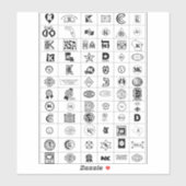 Empfohlene Kosher-Symbole Aufkleber (Blatt)