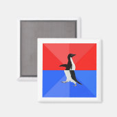 Empfohlene, sozial verwirrte Pinguine Magnet (Vorderseite/Rückseite)