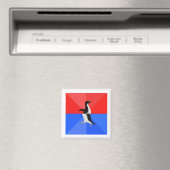 Empfohlene, sozial verwirrte Pinguine Magnet (In Situ (Geschirrspüler))