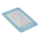 Emphysema Awareness Ribbon Angel Custom Magnet (Rechte Seite)
