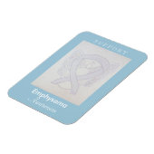 Emphysema Awareness Ribbon Angel Custom Magnet (Linke Seite)