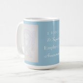 Emphysema Awareness Ribbon Angel Custom Tasse (Vorderseite Links)