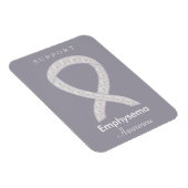 Emphysema Awareness Ribbon Custom Art Magnete (Rechte Seite)