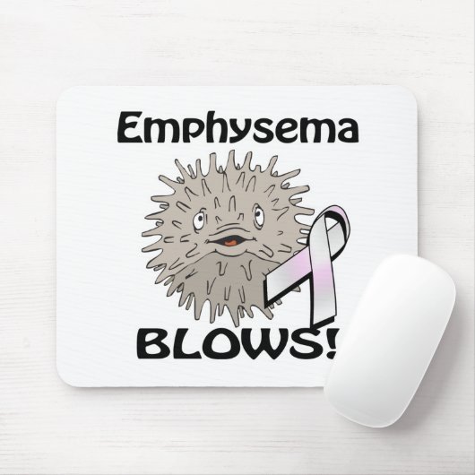 Emphysema bläst Sensibilisierungsdesign Mousepad (Mit Mouse)