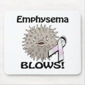 Emphysema bläst Sensibilisierungsdesign Mousepad (Vorne)