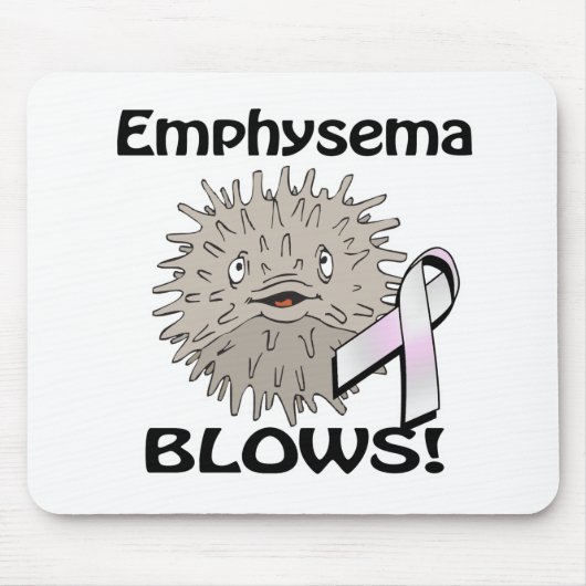 Emphysema bläst Sensibilisierungsdesign Mousepad (Vorne)