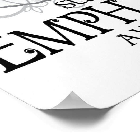 Emphysema Butterfly Poster (Ecke)