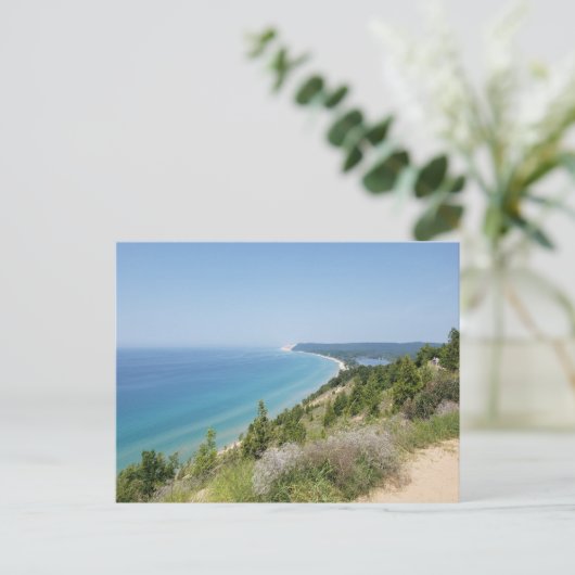 Empire Bluff Lookout, Sleeping Bear Dunes NL, MI Postkarte (Stehend Vorderseite)