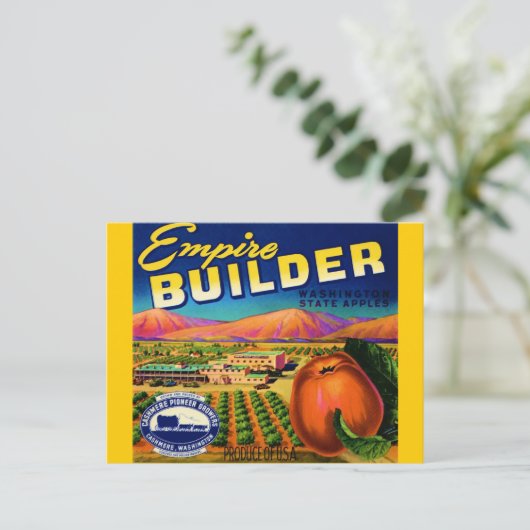 Empire Builder Postkarte (Stehend Vorderseite)