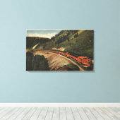 Empire Builder Train Leinwanddruck (Insitu (Holzboden))