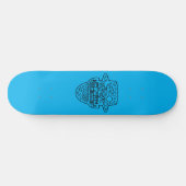 Empire Business Motorhome Wüste Silhouette Blue Skateboard (Horizontal)