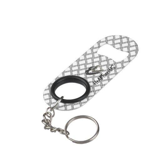 Empire Heart Ornament Mini Flaschenöffner (Rückseite Schrägansicht)