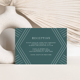 Empire-Hochzeitsempfangskarte   Jasper Einladung