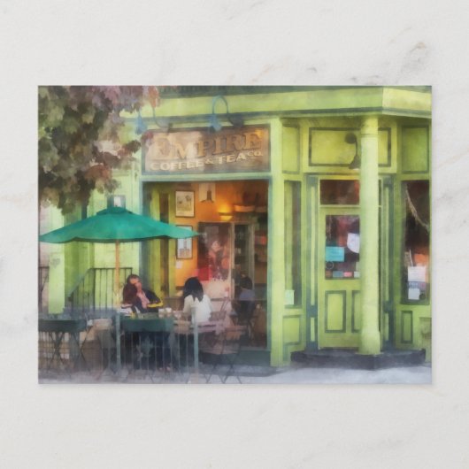 Empire Kaffee und Tee Postkarte (Vorderseite)