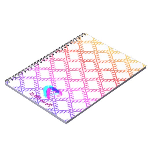 Empire Rainbow Heart Spiral Notebook Notizblock (Linke Seite)