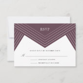 Empire RSVP Card | Eggpflanze Karte (Vorderseite)