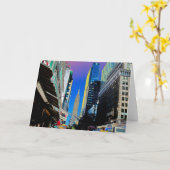 Empire Sate Gebäude vom 42. St New York Poster Karte (Gelbe Blume)