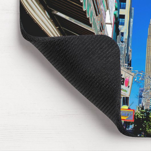 Empire Sate Gebäude vom 42. St New York Poster Mousepad (Ecke)
