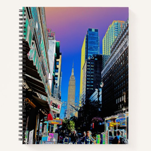 Empire Sate Gebäude vom 42. St New York Poster Notizblock (Vorderseite)