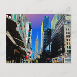Empire Sate Gebäude vom 42. St New York Poster Postkarte