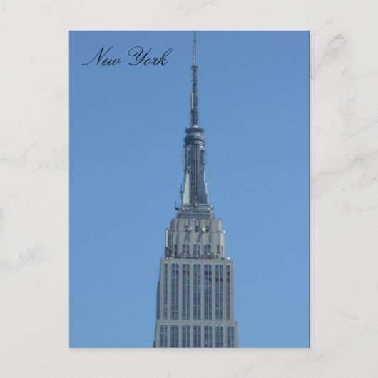 Empire State Blue Top Postkarte (Vorderseite)