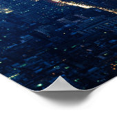 Empire State Building bei Nacht  Poster (Ecke)