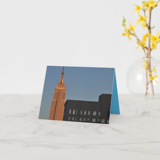 Empire State Building Karte (Gelbe Blume)