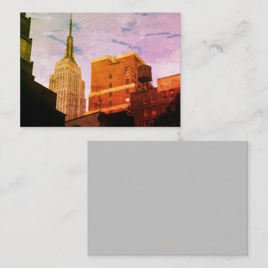 Empire State Building Mitteilungskarte (Vorne/Hinten)