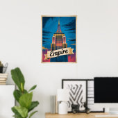 Empire State Building New York City Poster (Heimbüro)