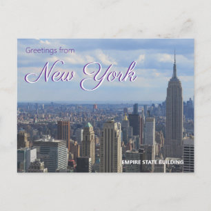 Empire State Building New York City Postkarte