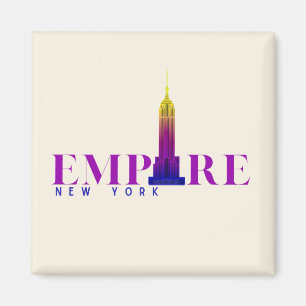 Empire State Building-New York-Vibrant  Magnet