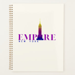 Empire State Building-New York-Vibrant Purple- Planer