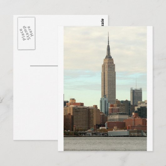 Empire State Building Postkarte (Vorne/Hinten)