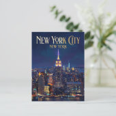 Empire State Building USA Postkarte (Stehend Vorderseite)
