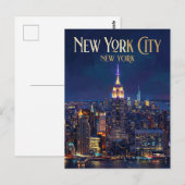 Empire State Building USA Postkarte (Vorne/Hinten)