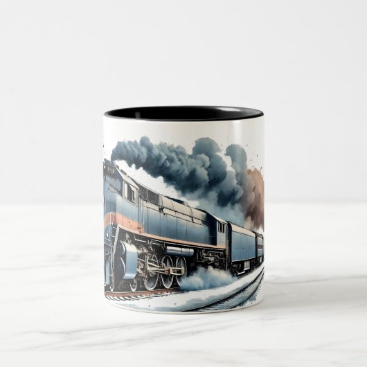 Empire State Express Motor Zweifarbige Tasse (Mittel)