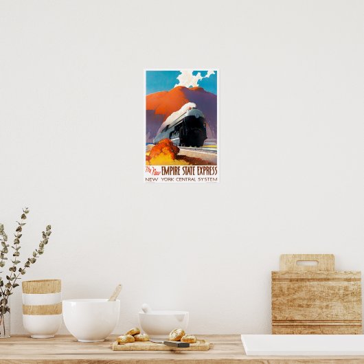 Empire State Express Reiseplakat Poster (Küche)