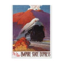 Empire State Express Vintage Poster wiederhergeste