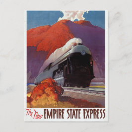 Empire State Express Vintage Poster wiederhergeste Postkarte